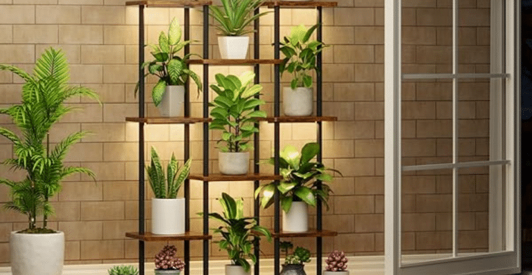 Build Shelves for Potted Plants