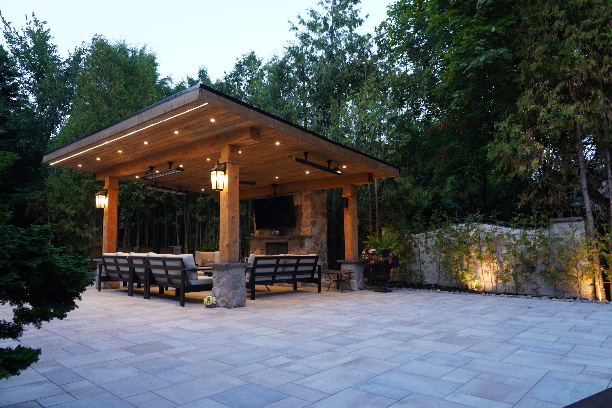 Interlocking Gazebo backyard